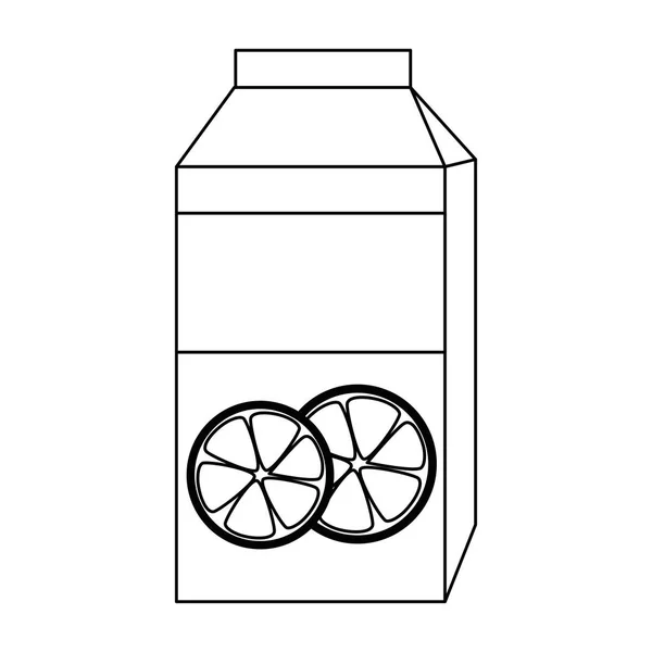 Imballaggio del succo d'arancia — Vettoriale Stock