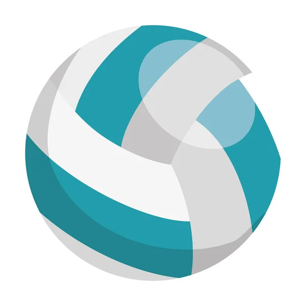 Globo de voleibol aislado icono — Vector de stock