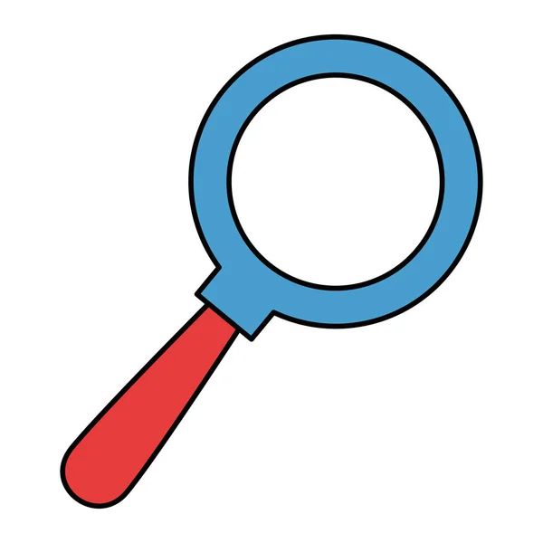 Keresés nagyítóüveg ikonra — Stock Vector