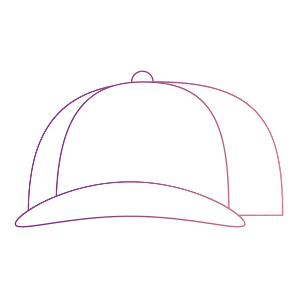 Casquette de sport icône isolée — Image vectorielle