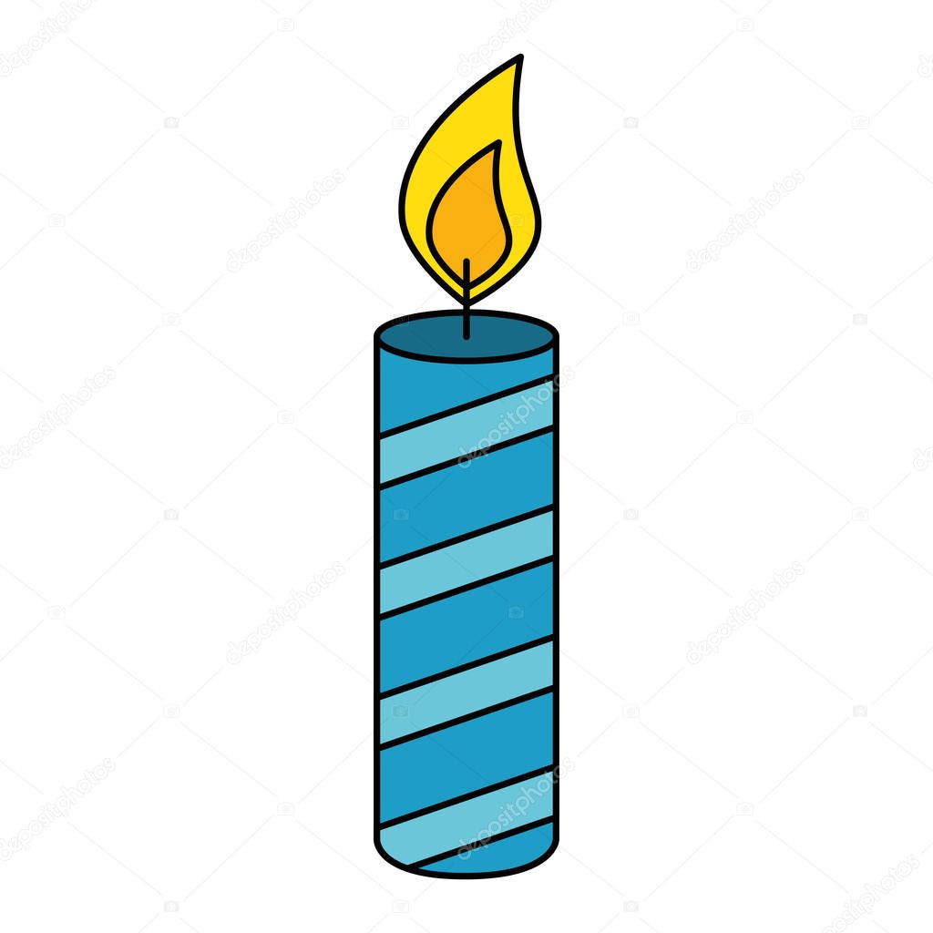 candle year isolated icon