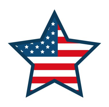 amerika birleşik devletleri amblemi,yıldız şekli ile