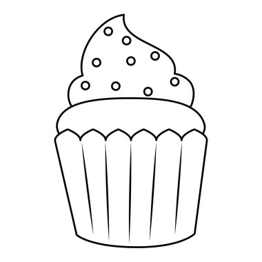 tatlı cupcake pasta simgesi