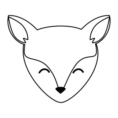 vahşi kanada tilki kafası