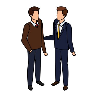 Çift Erkekler avatarlar karakter