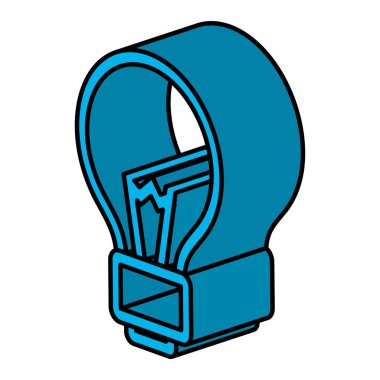 ampul ampul isometrik simgesi