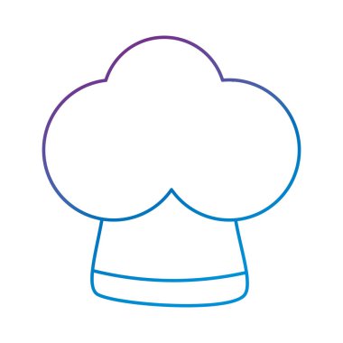 şef şapka üniforması simgesi