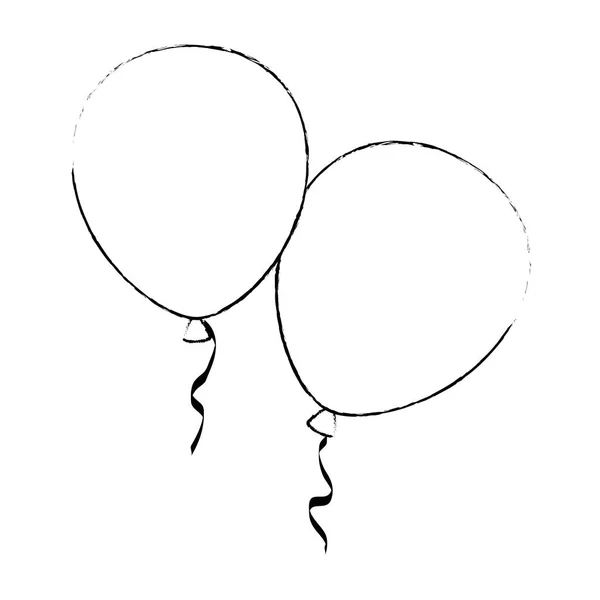 Oslava bublinových balónů — Stockový vektor