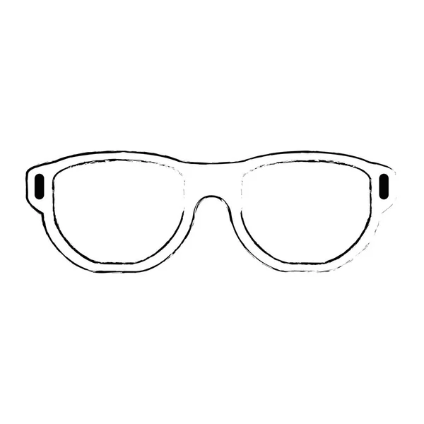 Eye glasses isolated icon — Stock Vector