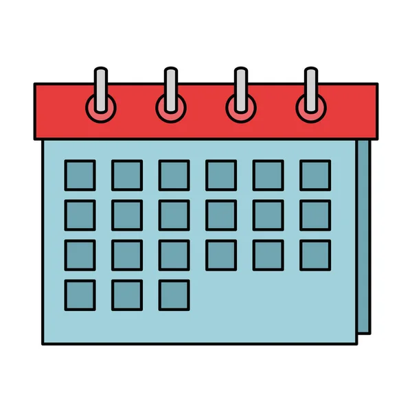 Recordatorio de calendario icono aislado — Vector de stock