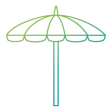 şemsiye beach izole simgesi