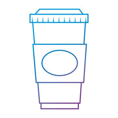 Kahve içecek plastik kap içinde