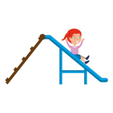 oyun alanı slayt simgesi oynayan kız