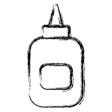 tutkal şişesi izole simgesi