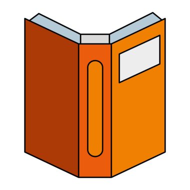 metin kitap izole simgesi