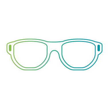 göz gözlük izole simgesini