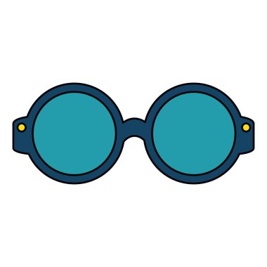 göz gözlük izole simgesini