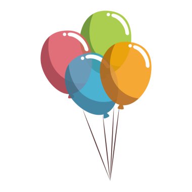 parti balonları helyum simgesi