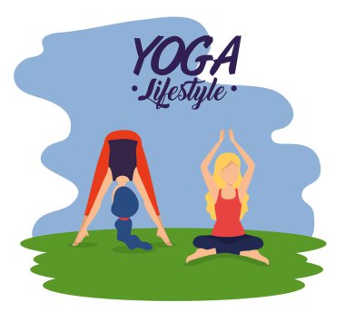 kadınlar yoga egzersiz poz uygulama