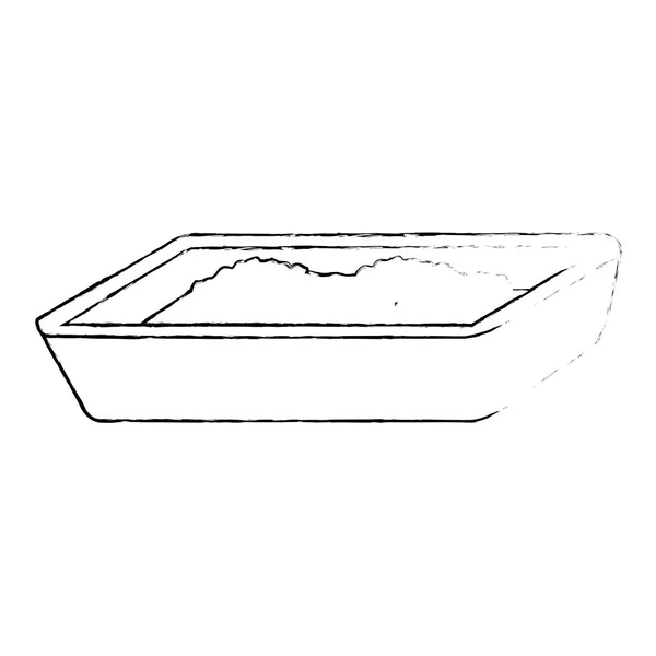 Gato arena caja icono — Archivo Imágenes Vectoriales