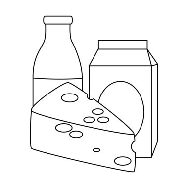 peynir parçası ve süt