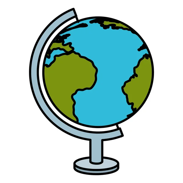 World planet earth icon — Stock Vector