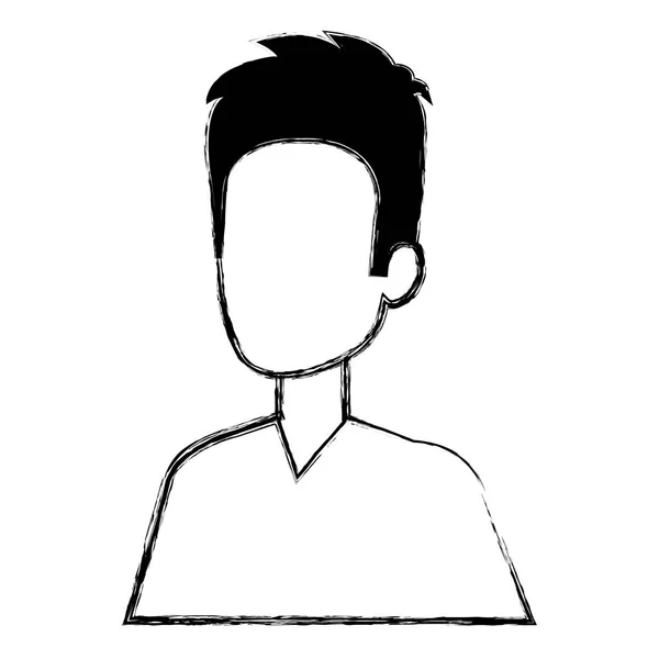 Jovem avatar personagem — Vetor de Stock