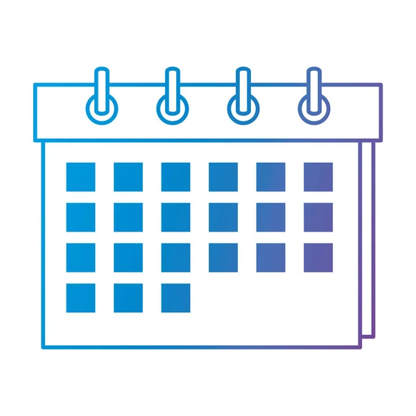 Recordatorio de calendario icono aislado — Vector de stock