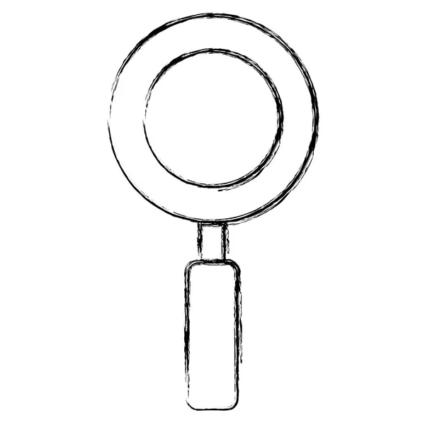 Izolované ikonu lupy — Stockový vektor