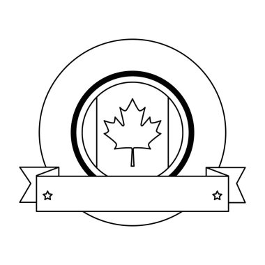 şerit çerçeveli kanada bayrağı