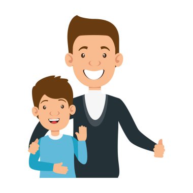 küçük oğlu karakterleri ile en iyi baba