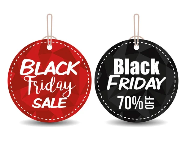 Black friday promotion label — Stock Vector