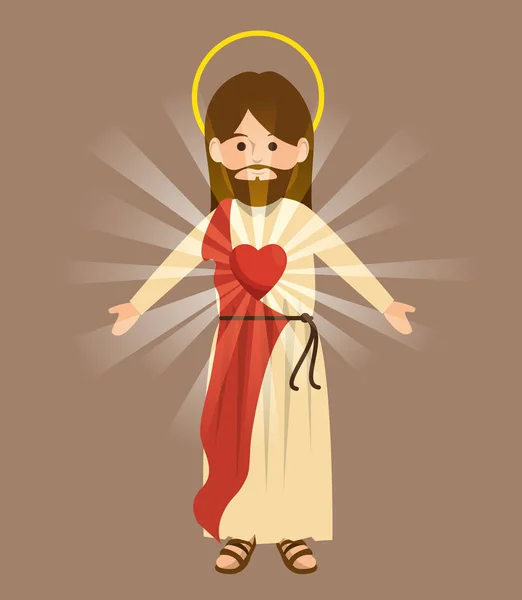Jesucristo carácter religioso — Archivo Imágenes Vectoriales