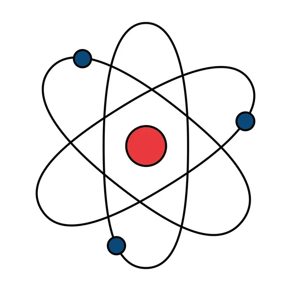Иконка изолированной молекулы атома — стоковый вектор
