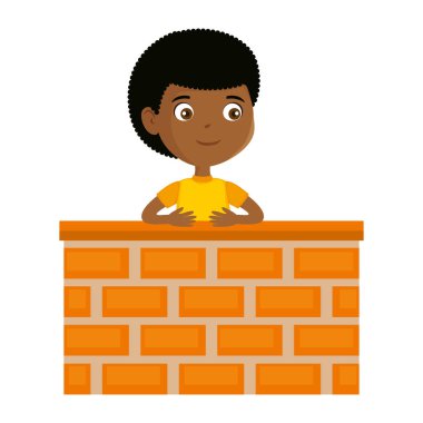 duvar karakteri küçük çocuk siyah