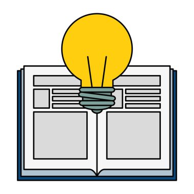 metin kitap ampul ile