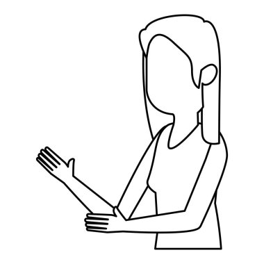 güzel ve genç kadın karakter