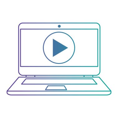 media player düğmesi ile dizüstü bilgisayar