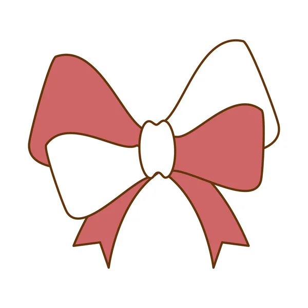 Lint Bow elegante pictogram — Stockvector