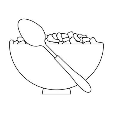 Mısır gevreği yemek kaşık ile