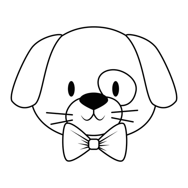 Lindo y adorable perro carácter — Vector de stock