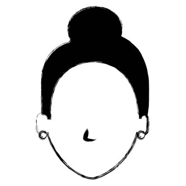 güzel bir kadın baş avatar karakter