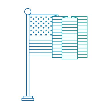 dalgalar ile kutup amerika bayrağı amerika birleşik devletleri bayrağı