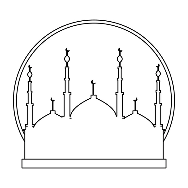 Jeruzalémský chrám ramadánu Kareem oslava — Stockový vektor
