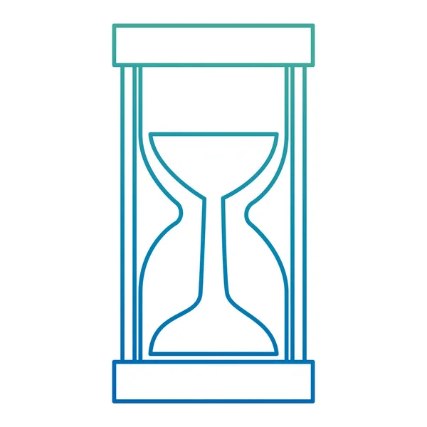 Temps sablier icône isolée — Image vectorielle