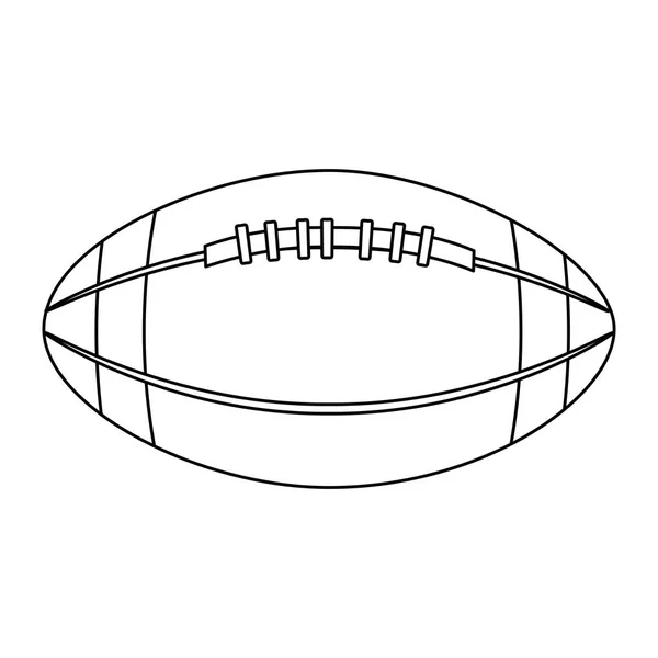 Повітряна куля американський футбольний значок — стоковий вектор