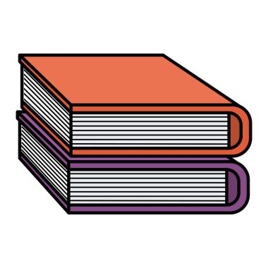 Kitaplar okul kazık simgesi