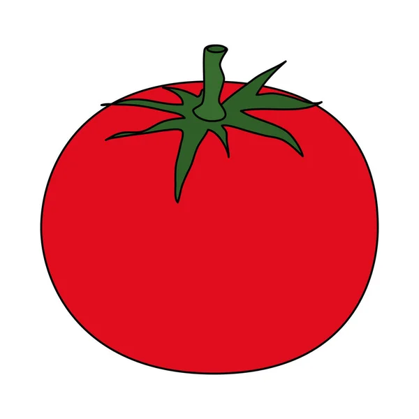 Verse tomaten vegetarisch eten — Stockvector