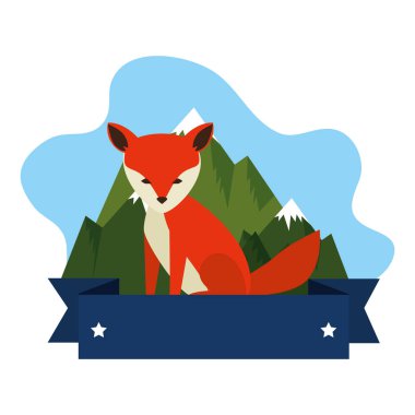 manzara ile vahşi kanada tilki