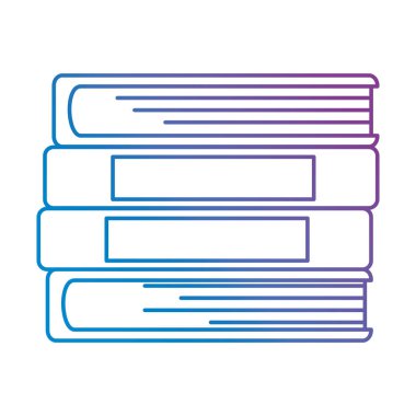 yığın kitapları izole edilmiş simge